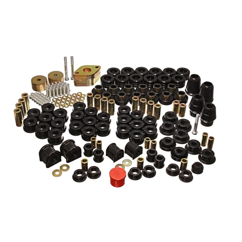 Energy Suspension 07-11 Jeep JK 4dr Black Hyper-Flex Master Bushing Set