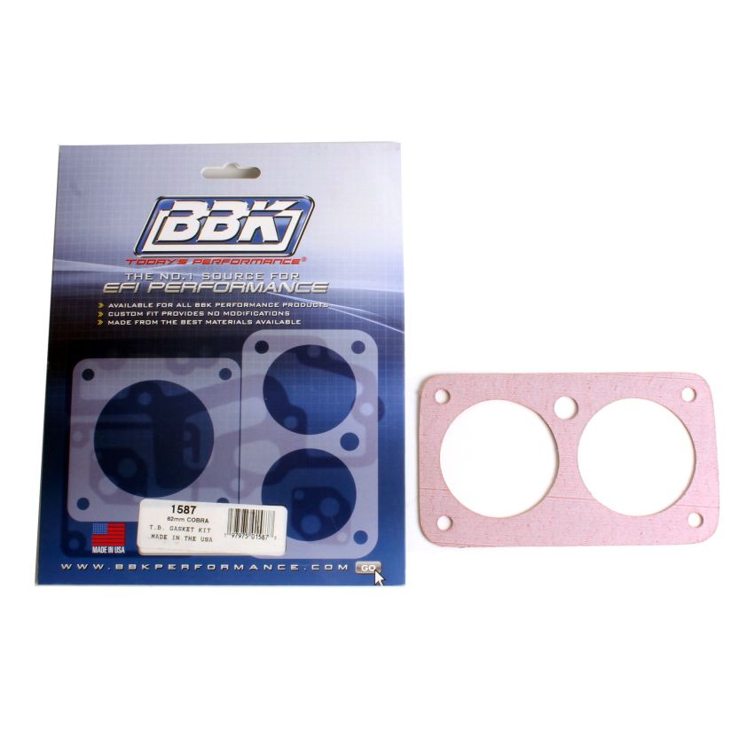 BBK Performance Parts 1587 THROTTLE BODY GASKET KIT - COBRA TWIN 62MM FOR Part #1705
