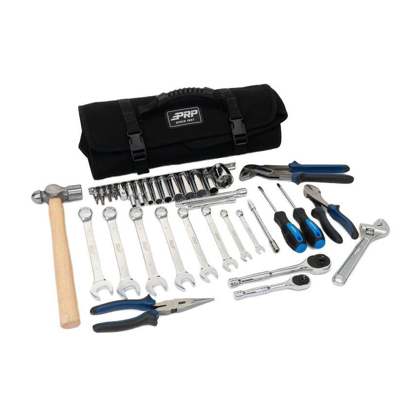 PRP Seats E112 PRP 35pc Can-Am Roll Up Tool bag Tool kit - Black
