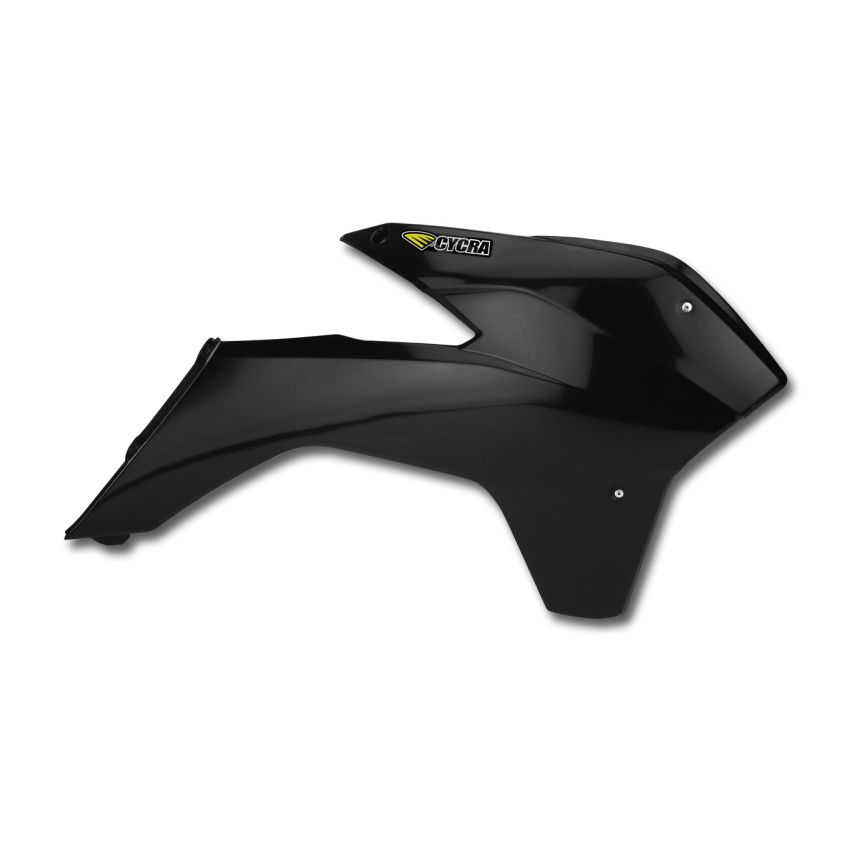 Cycra 1CYC-1899-12 13-15 KTM 125 SX Powerflow Radiator Shrouds - Black