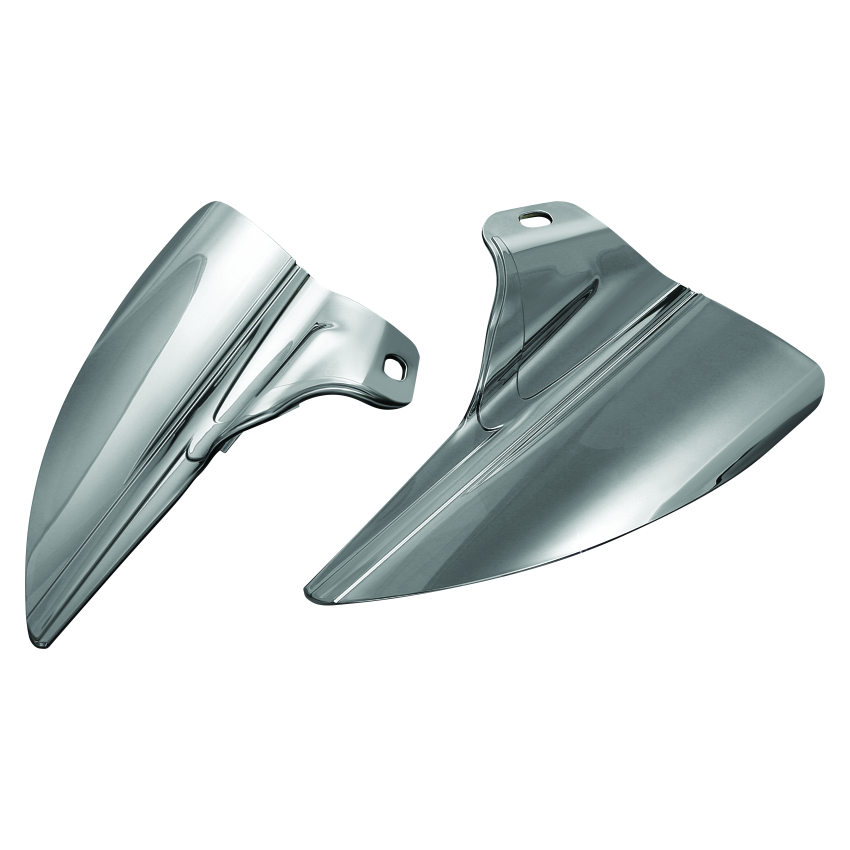 Kuryakyn 1316 Saddle Shields Heat Deflectors 09-Up Touring Smoke