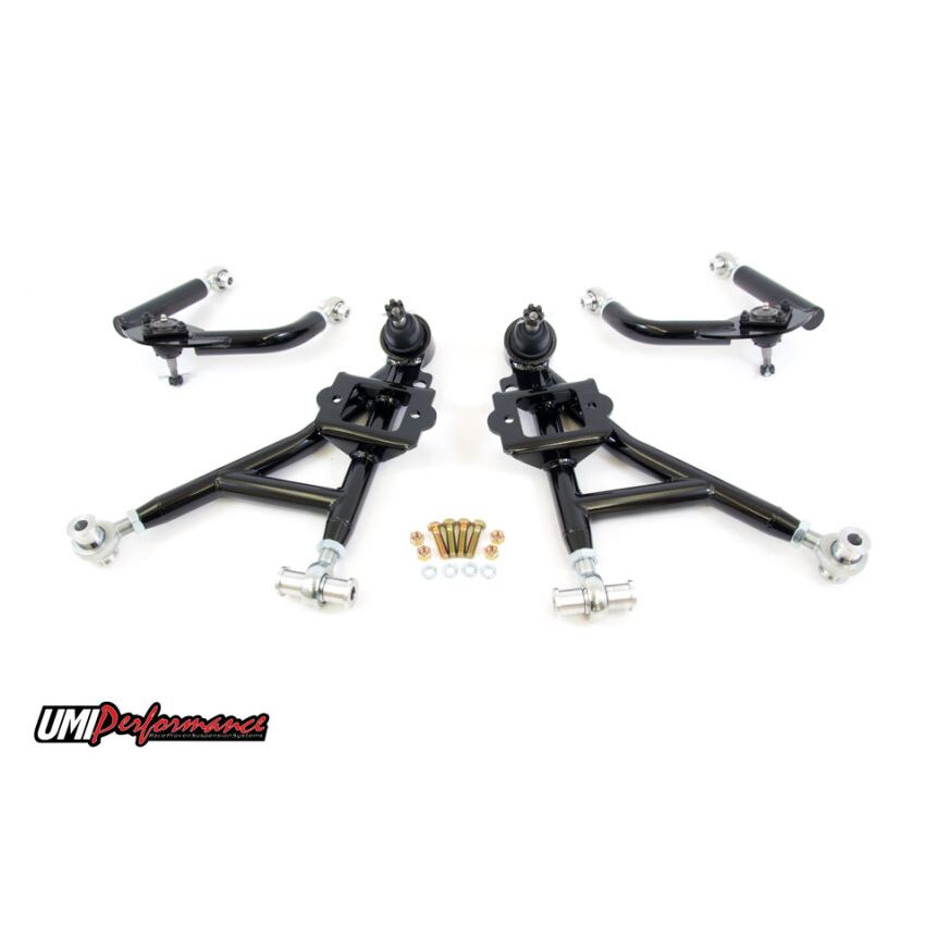 UMI Performance 93-02 GM F-Body Front A-Arm Kit Adjustable Drag
