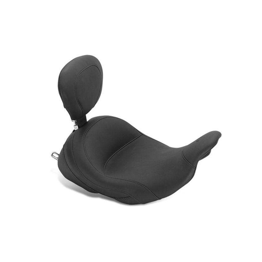 Mustang Motorcycle 79910 Mustang 08-21 Harley Electra Glide Std,Rd Glide,Rd King,Str Glide Lowdow Touring Solo Seat - Black