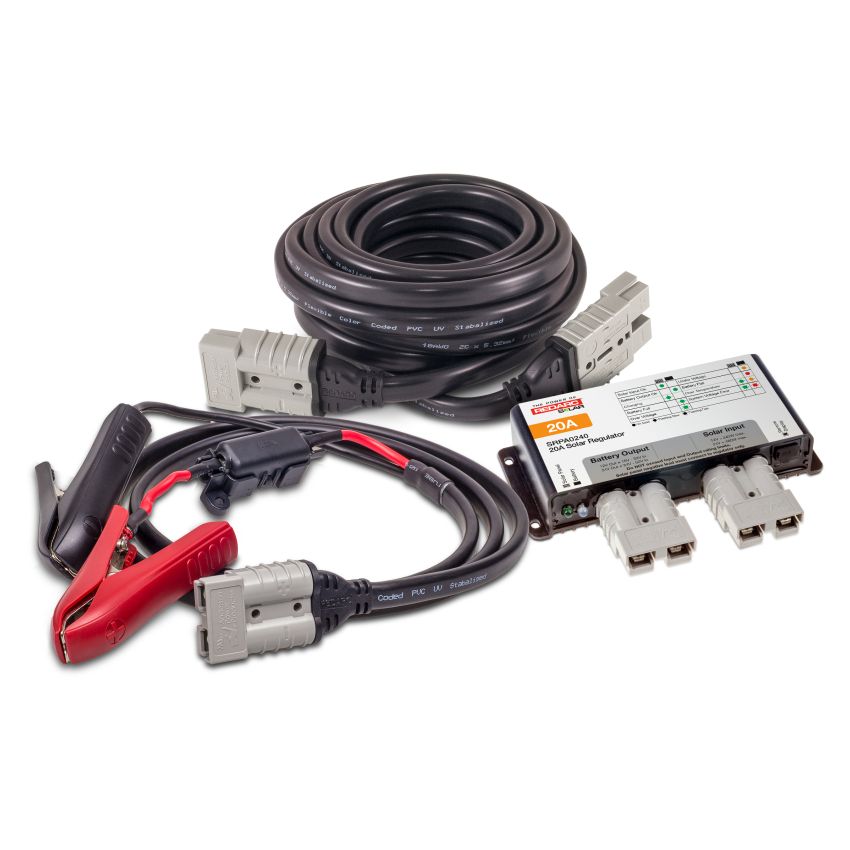 REDARC SRPA20-VP Solar Regulator & Cable Value Pack (SRC0015 & SRPA0240) - 20A