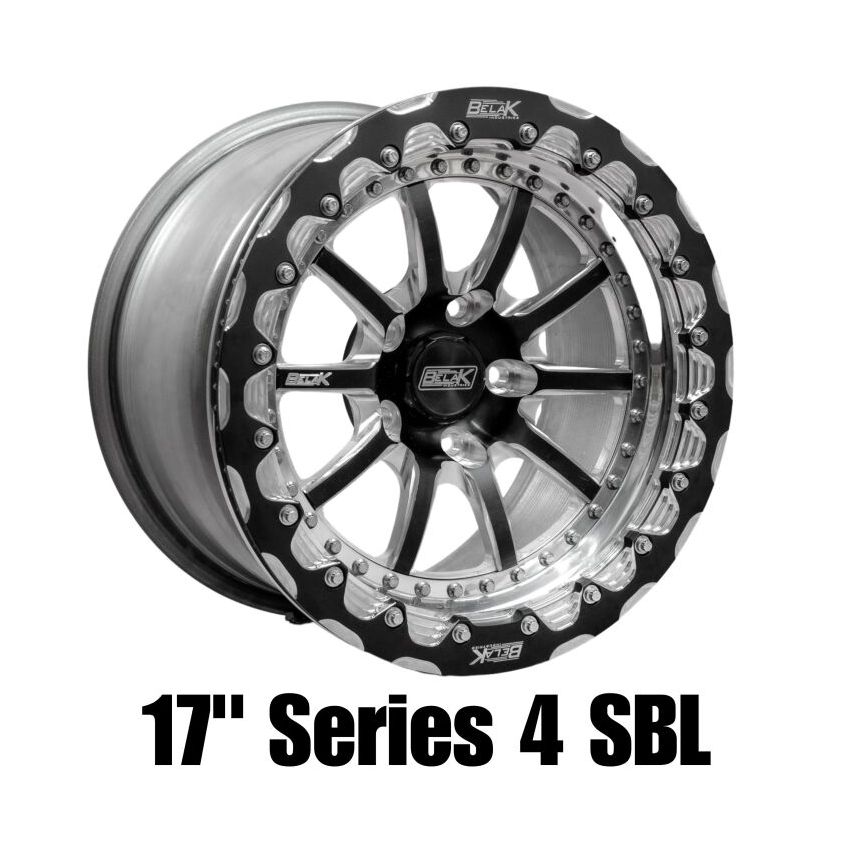 Belak Wheels 17045112S42BS-1PC Belak 17x4.5 / 2.25 BS / 5x112 BP / Series 4 Wheel - Monoblock (Req Spacer/Extended Studs)