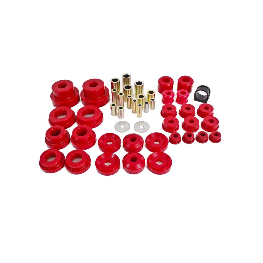 BMR 10-13 5th Gen Camaro Pro Version Total Suspension Bushing Kit (BK030/BK021/BK022) - Black/Red
