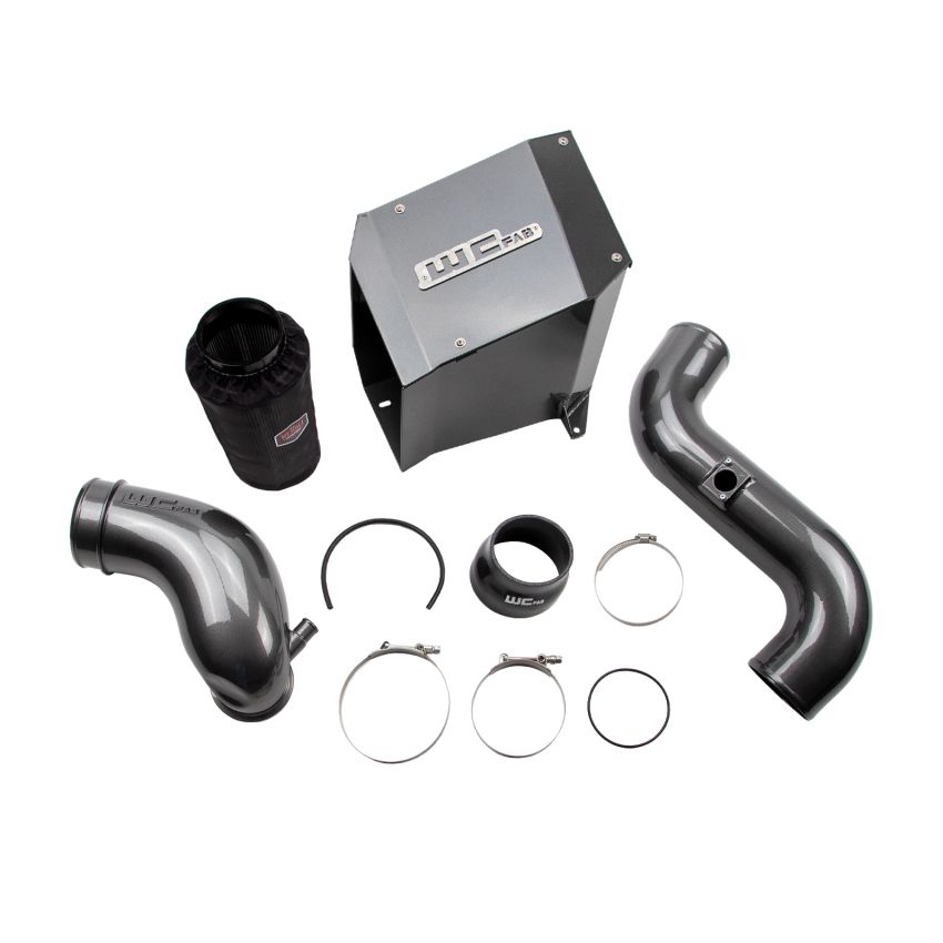 Wehrli WCF100302-GB 2006-2007 LBZ Duramax 4in Intake Kit with Air Box Stage 2 Gloss Black