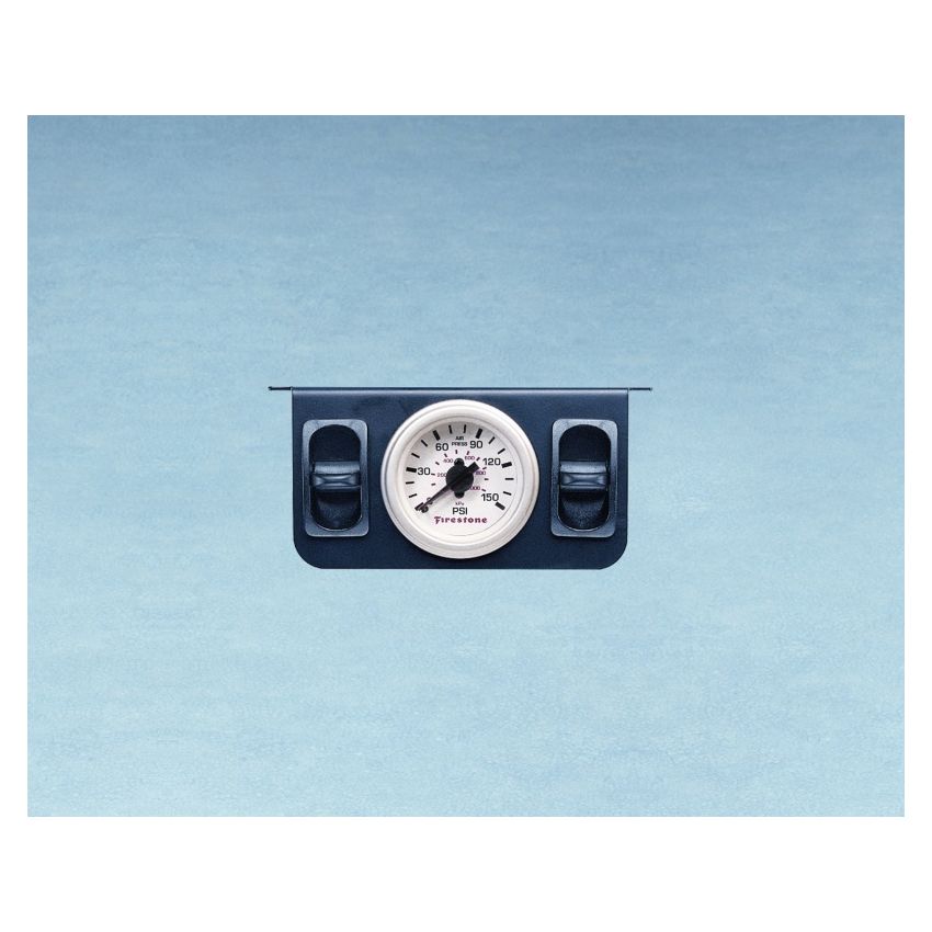 Firestone 2241 Air Adjustable Leveling Pneumatic Control Panel w/Dual Gauge 0-150psi - White (WR17602241)