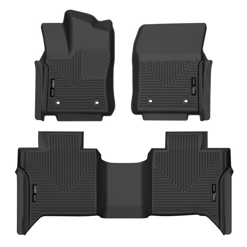 Husky Liners 2022 Toyota Tundra CrewMax X-ACT Front & 2nd Seat Floor Liner - Blk