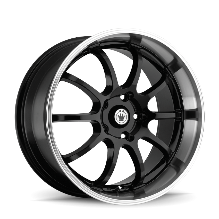 Konig Lightning 16x7 10x100/114.3 ET40 Black/Machine Lip