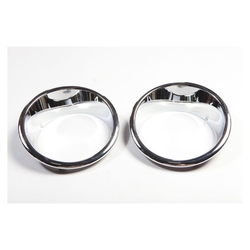 Rugged Ridge Headlight Bezels Chrome 07-18 Jeep Wrangler JK