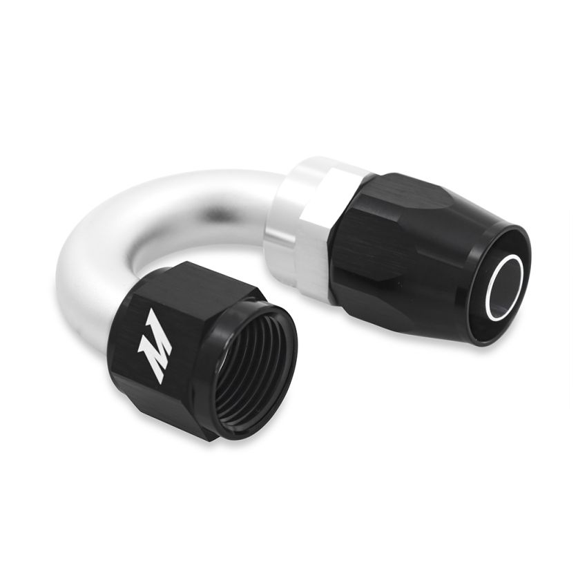 Mishimoto Aluminum -6AN 180 Degree Fitting - Black