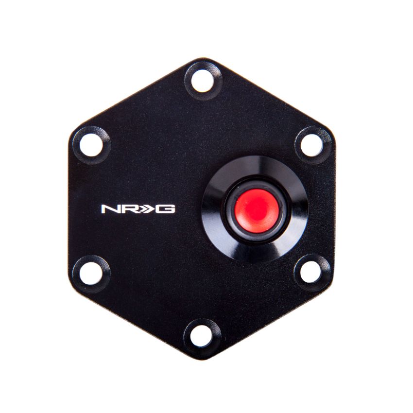 NRG Hexagnal Steering Wheel Ring w/Horn Button - Black