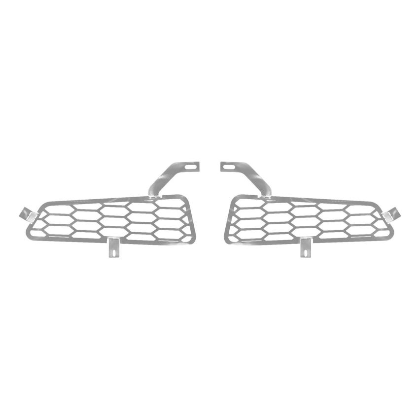 Putco 86168 15-20 Ford F-150 Raptor - Hex Style - Polished SS Bumper Grille Inserts