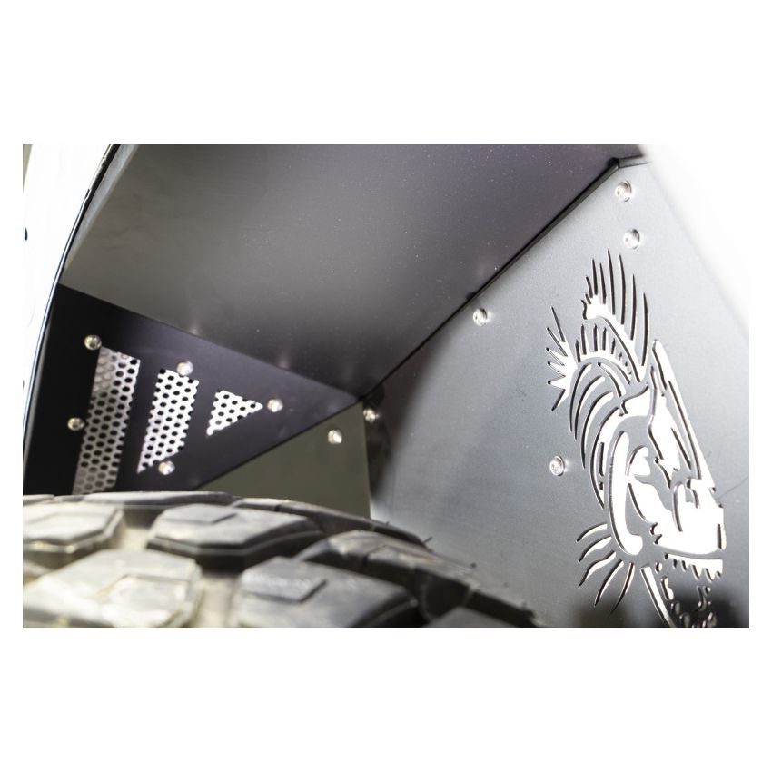 Fishbone Offroad 2018+ Jeep Wrangler - Black Powdercoat Rear Inner Fenders