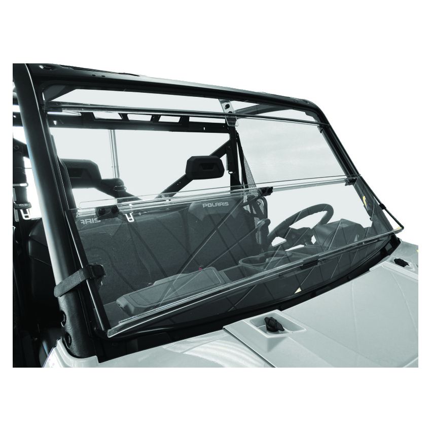 QuadBoss 375780 15-19 Polaris Ranger 1000 Diesel Windbreak Folding Windshield