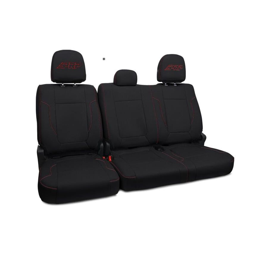 PRP Seats B070-01 PRP 12-14 Ford Raptor Rear Bench Seat Covers - Black w/ Red Stitch