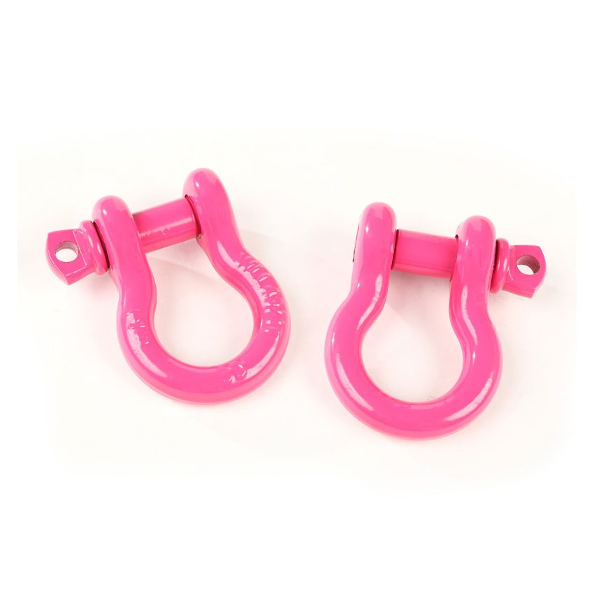 Rugged Ridge Pink 3/4in D-Ring Shackles