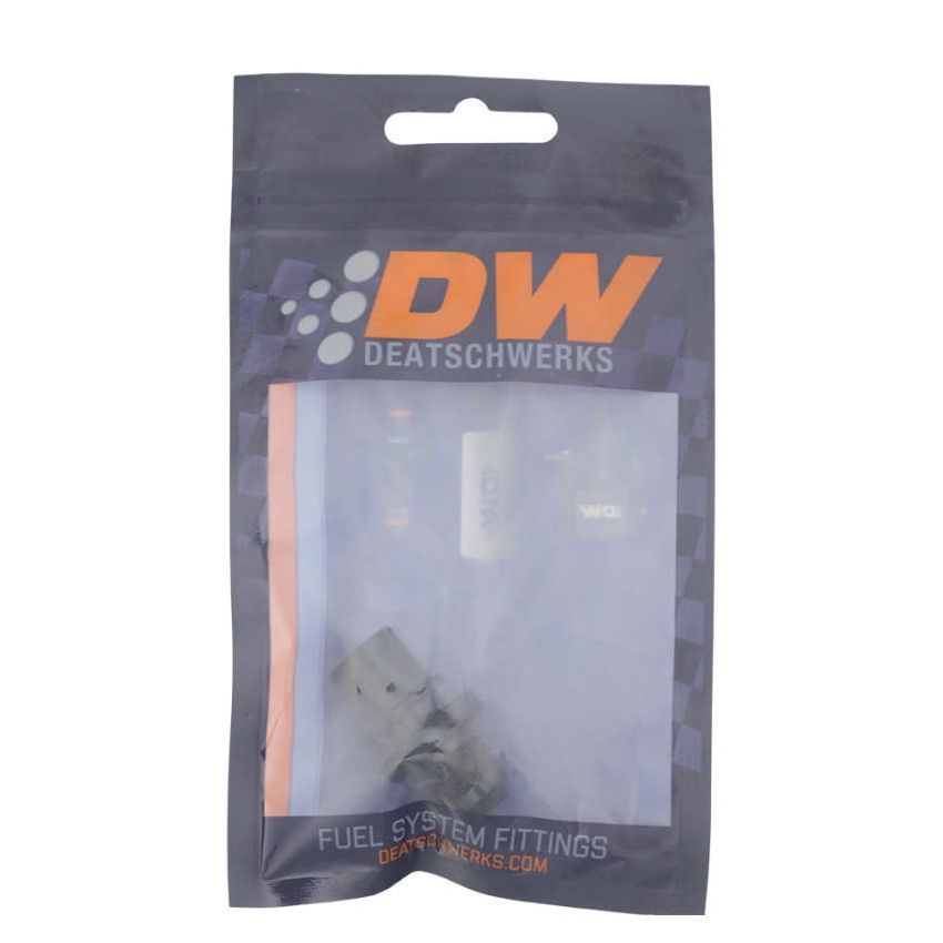 DeatschWerks 6AN Male Flare to Toyota Module Quick Connect - Anodized Matte Black