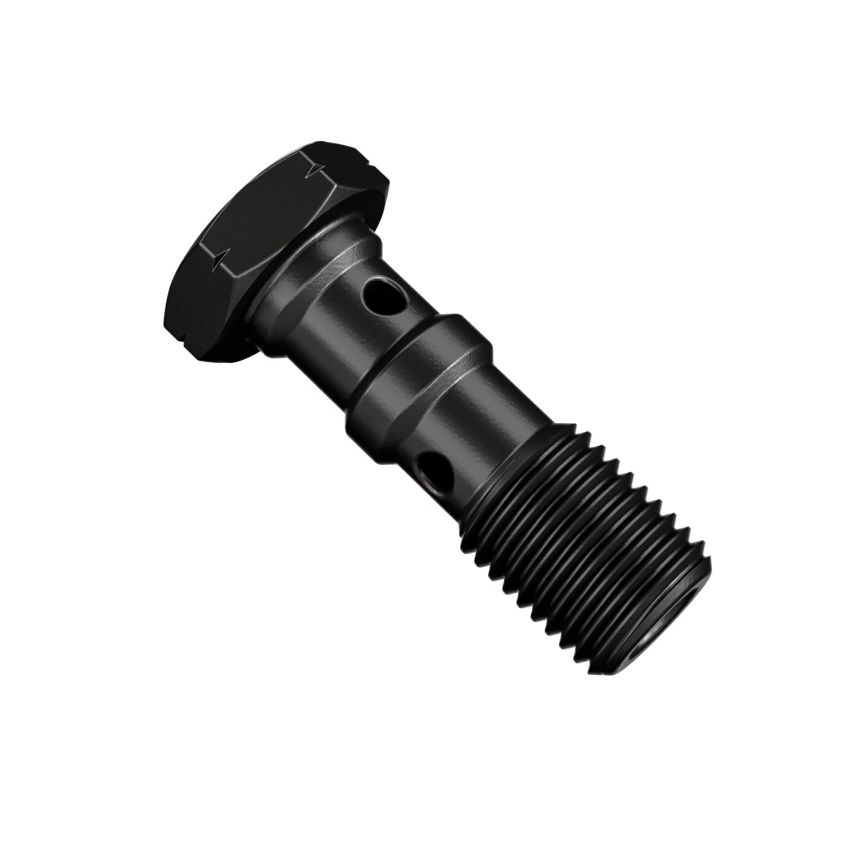 Goodridge 993-03-32CBK Shadow 10mm x 1.25 Double Banjo Bolt