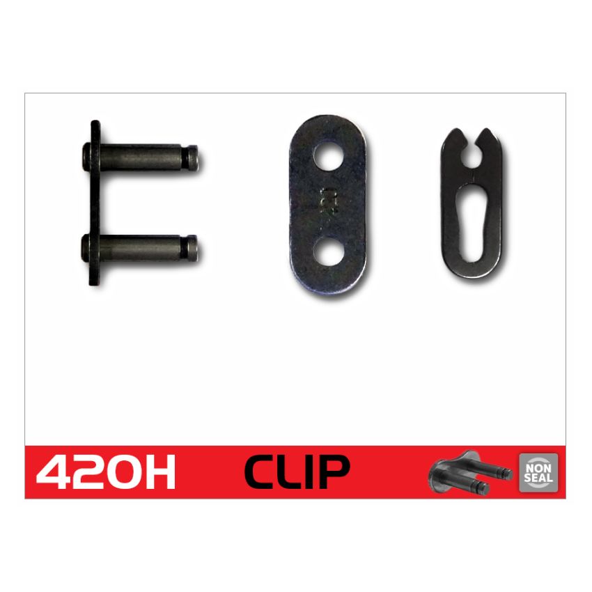 RK Chain 420H-CL 420H Clip Link - Natural