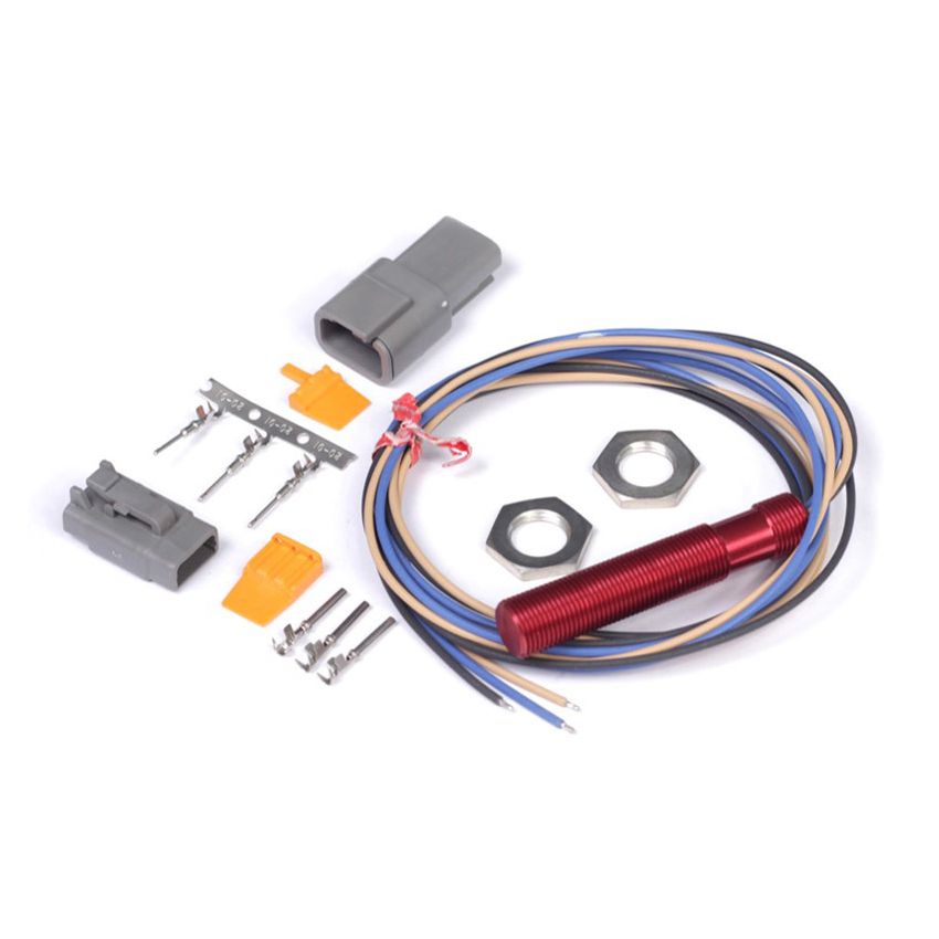 Haltech HT-010610 Red Single Channel Hall Effect Sensor M12x1.0 (Wheel Speed/Crank/Cam)