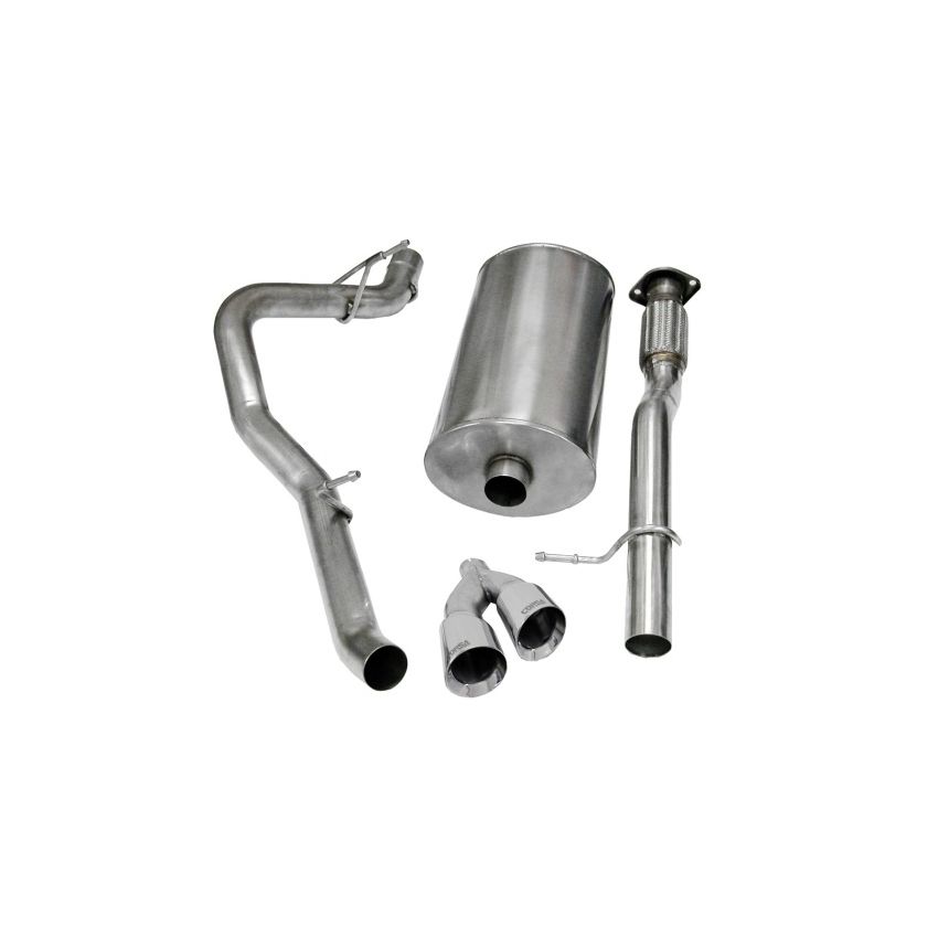 Corsa 09-13 Chevrolet Suburban 1500 5.3L V8 Polished Sport Cat-Back Exhaust