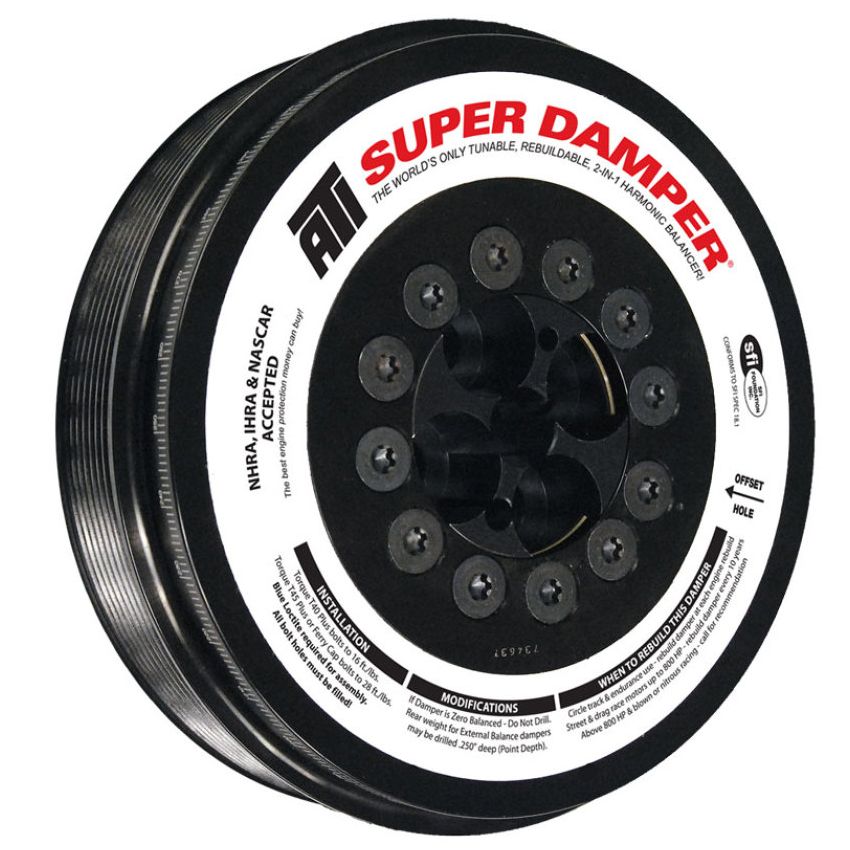 ATI ATI917374 Damper - 7.98in - Steel - 8 Grv - Cummins - 2003-07.5 - 5.9L - 3 Ring Hvy - Diesel