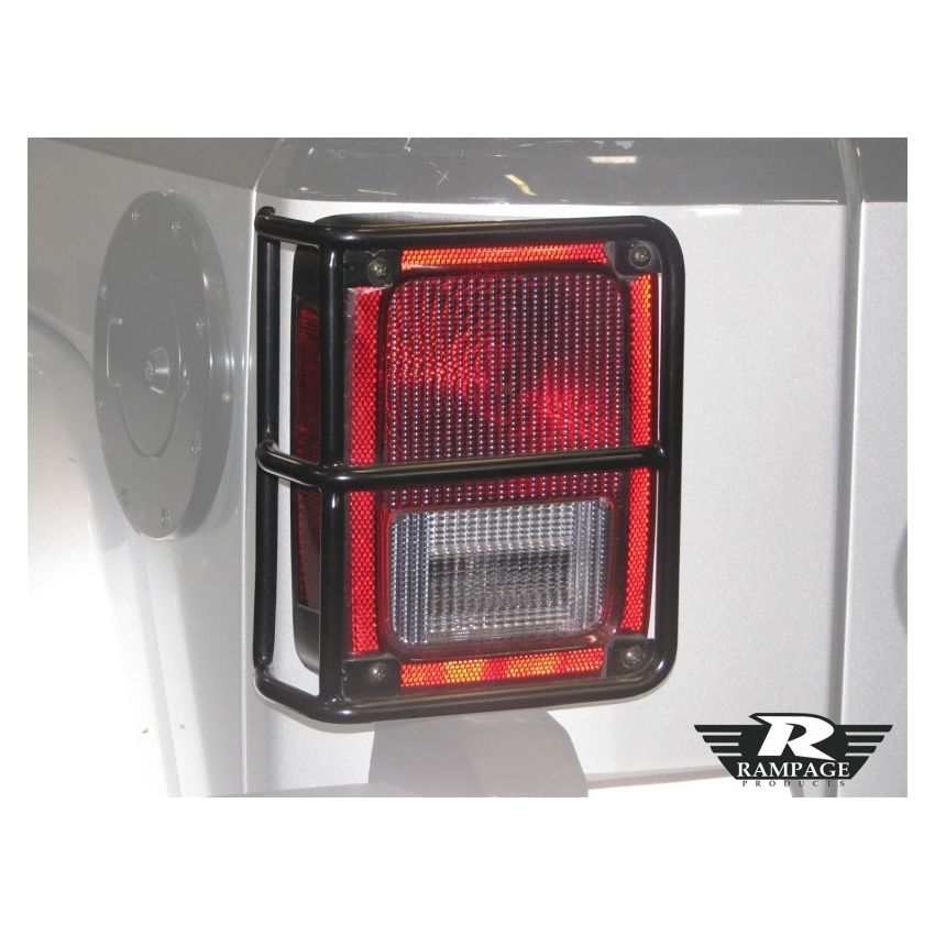 Rampage 2007-2018 Jeep Wrangler(JK) Taillight Guards - Black