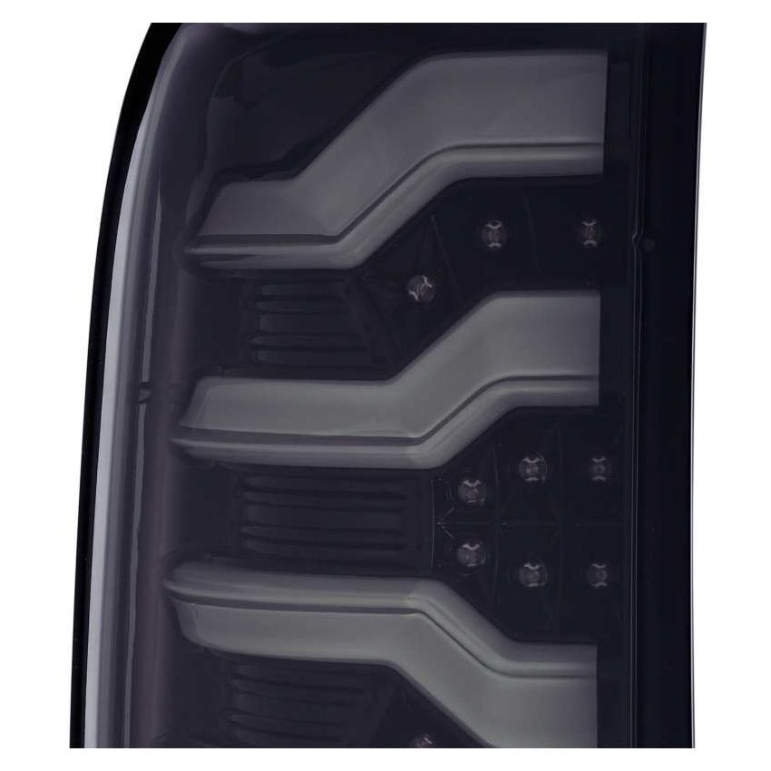 AlphaRex 14-18 Chevrolet Silverado 1500 PRO-Series LED Tail Lights Jet Black