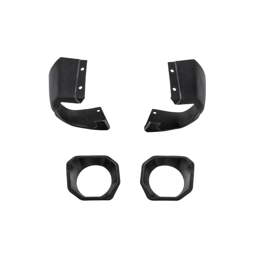 Rugged Ridge Jeep 19-22 Wrangler JL/20-22 Gladiator Venator Front Bumper Stubby Ends - Black