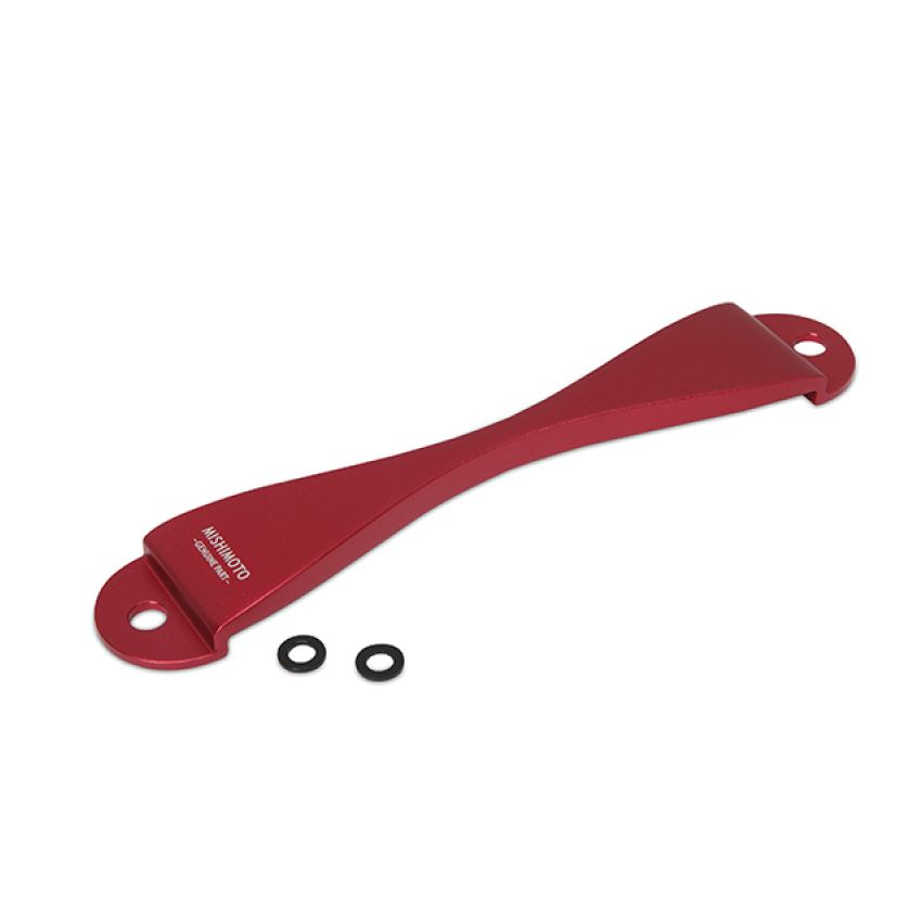 Mishimoto Subaru CNC Battery Tie-Down - Red
