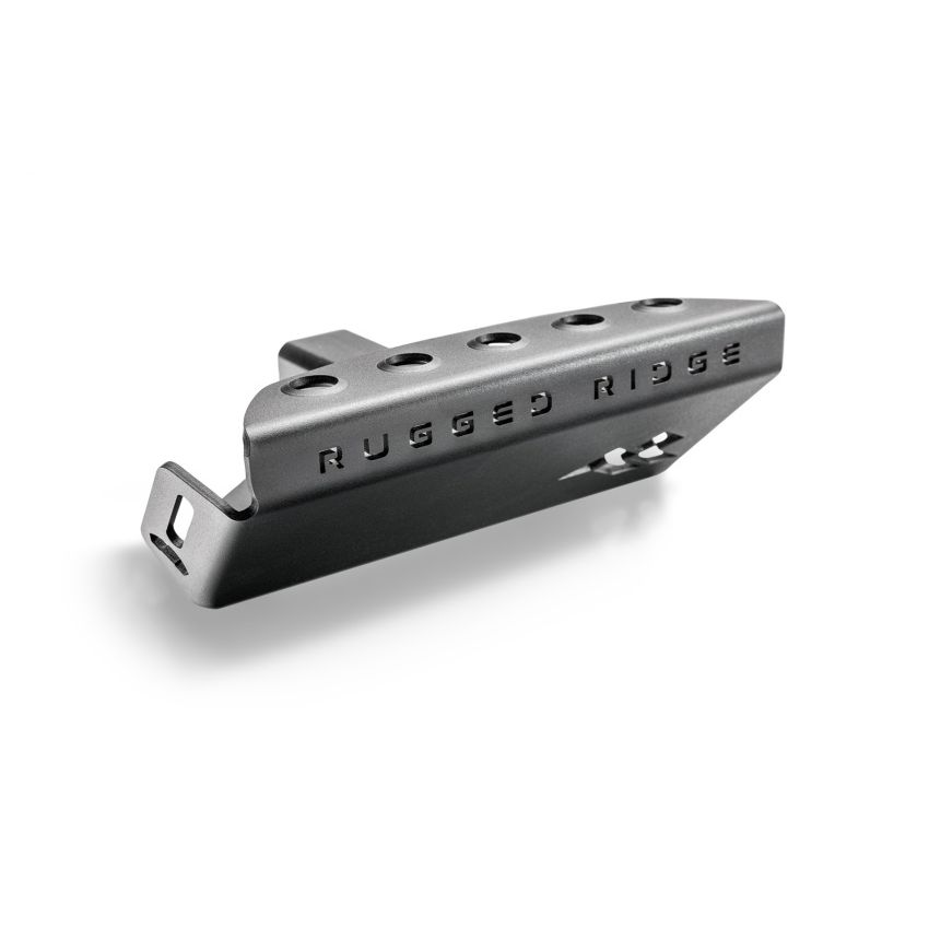 Rugged Ridge 07-23 Jeep Wrangler JK/JKU/JL/JLU & 20-23 Gladiator Hitch Skid Plate 2in. Rec - Tex Blk