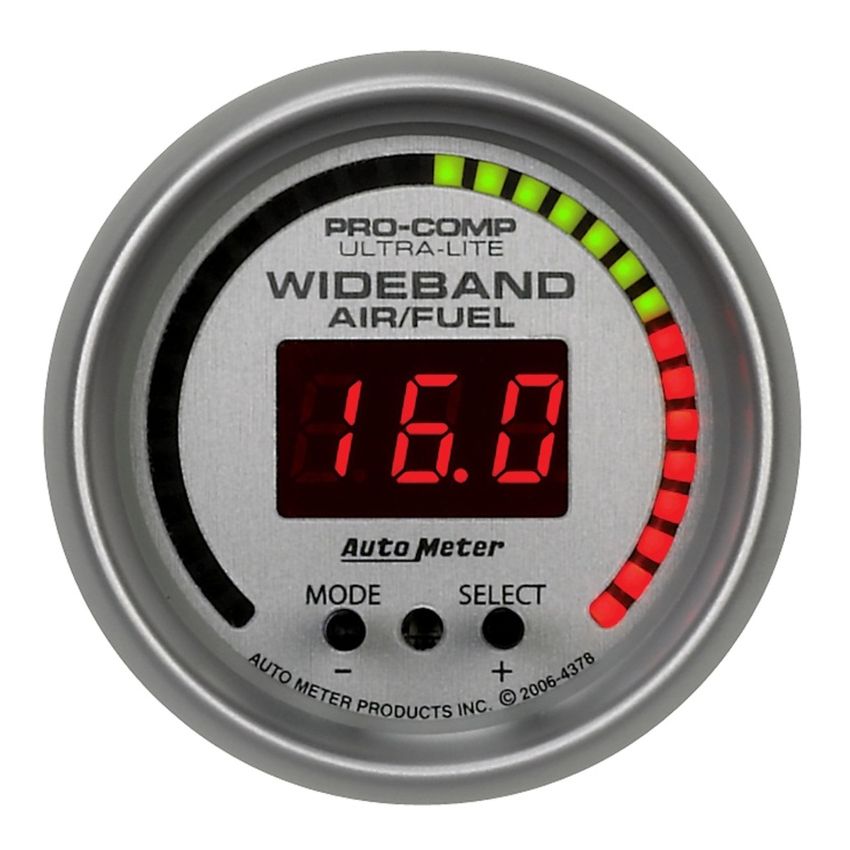 AutoMeter 4378 GAUGE, AIR/FUEL RATIO-PRO, 2 1/16
