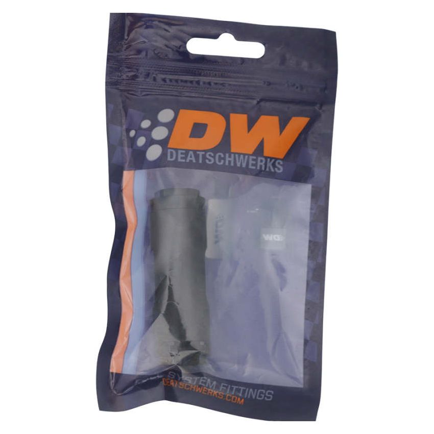 DeatschWerks 3/8in Female EFI Quick Connect to 3/8in Female EFI Quick Connect - Anodized Matte Black