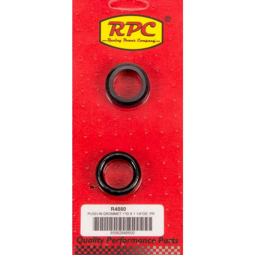 RACING POWER CO-PACKAGED RPCR4880 1-1/4 OD x 1 ID Steel V/C Breather Grommets 2p