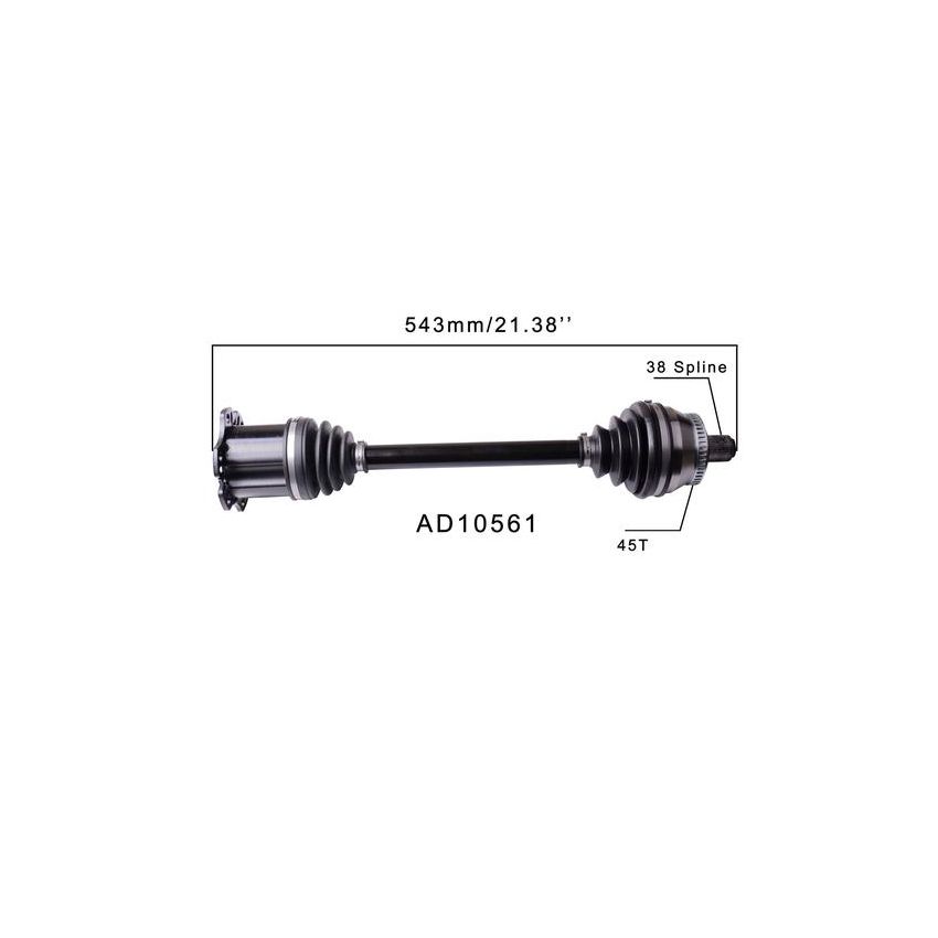 PROTECH AXLES AD10561 CV Axle Assembly