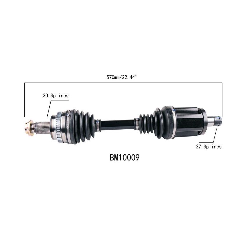 PROTECH AXLES BM10009 CV Axle Assembly