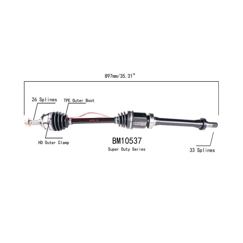 PROTECH AXLES BM10537 CV Axle Assembly
