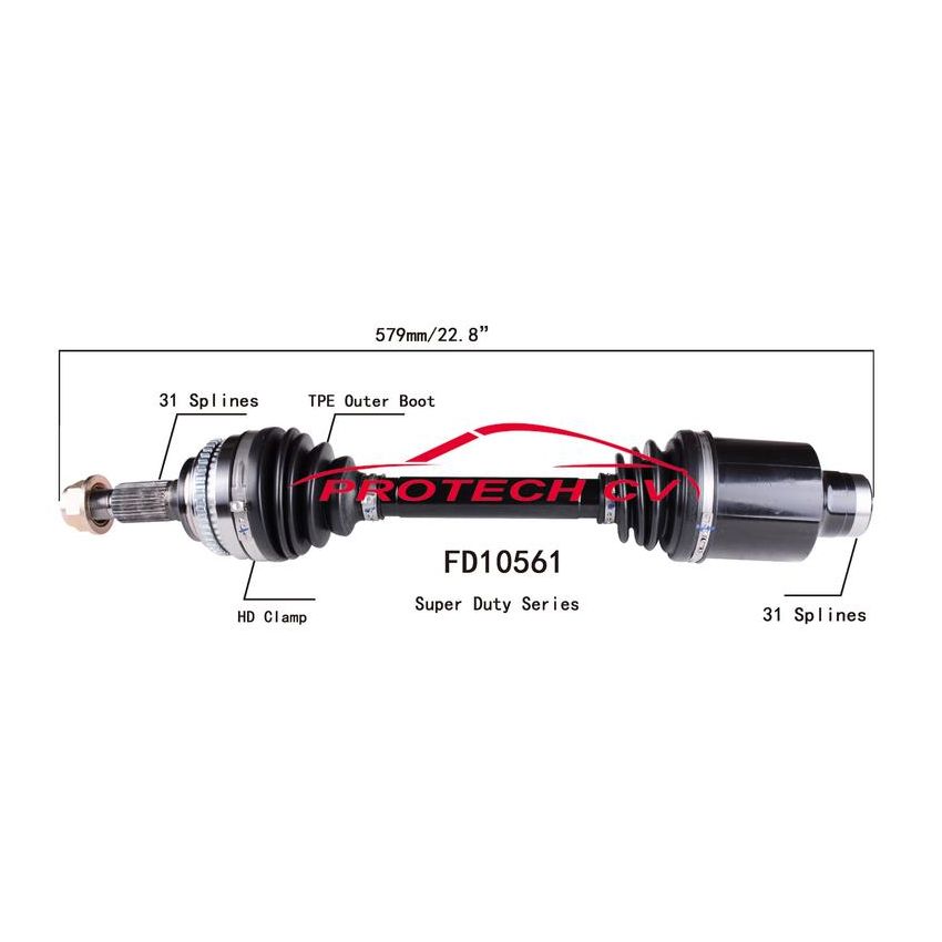 PROTECH AXLES FD10561 CV Axle Assembly