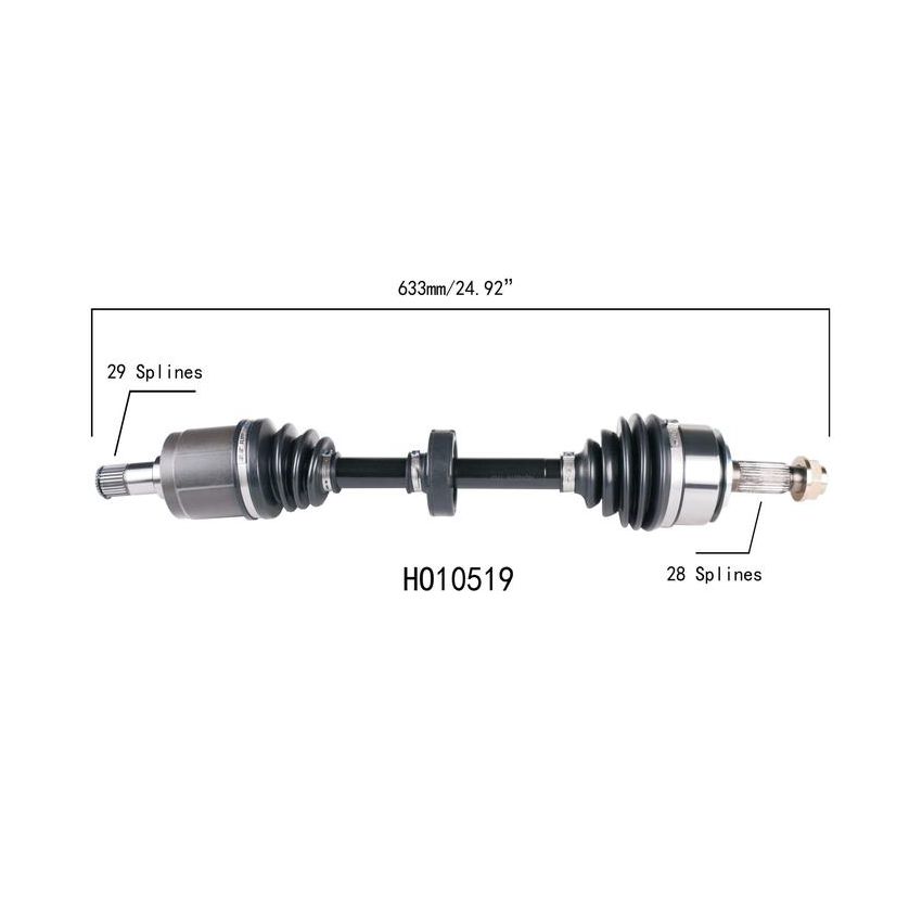 PROTECH AXLES HO10519 CV Axle Assembly