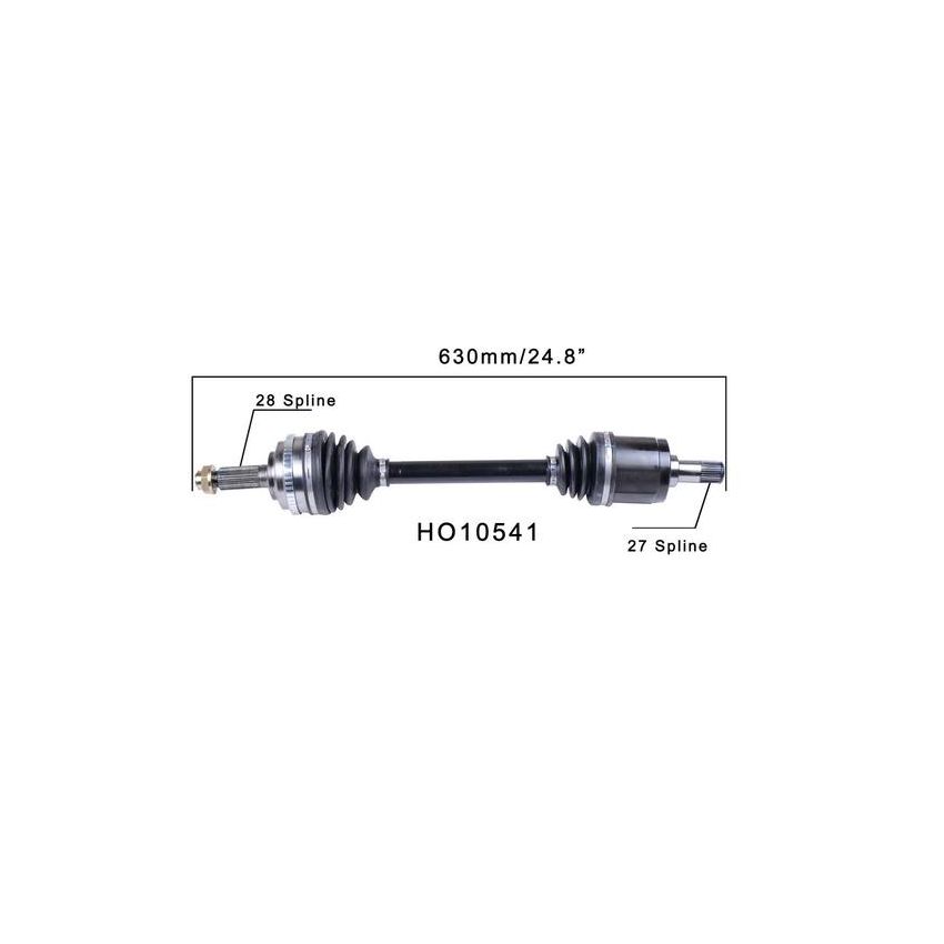 PROTECH AXLES HO10541 CV Axle Assembly