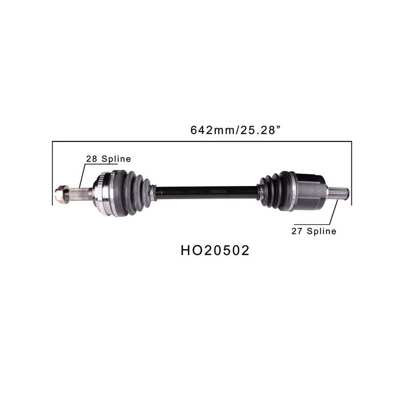 PROTECH AXLES HO20502 CV Axle Assembly