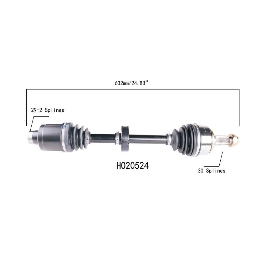 PROTECH AXLES HO20524 CV Axle Assembly