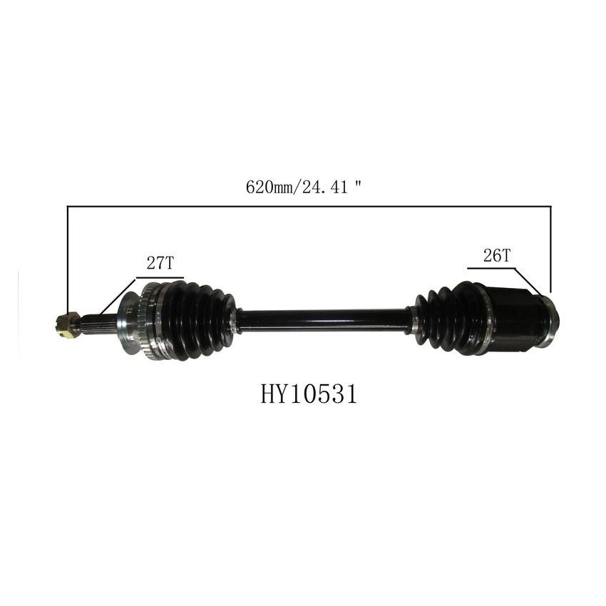 PROTECH AXLES HY10531 CV Axle Assembly