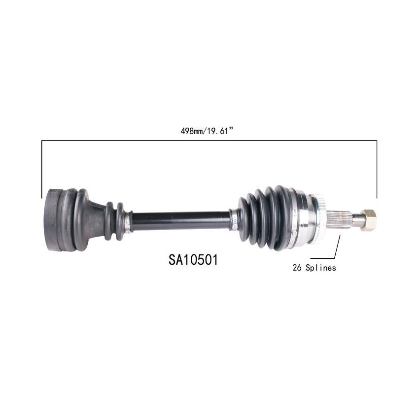 PROTECH AXLES SA10501 CV Axle Assembly