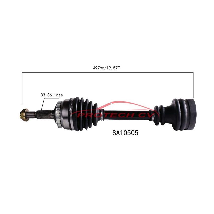 PROTECH AXLES SA10505 CV Axle Assembly