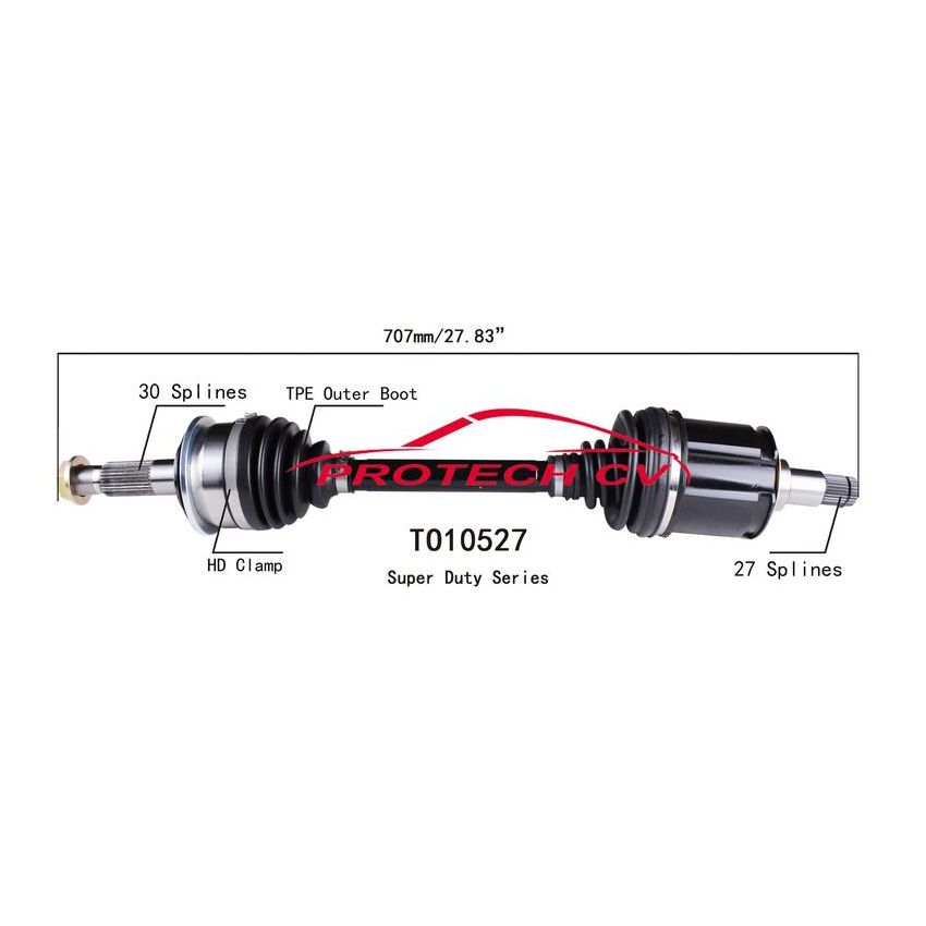 PROTECH AXLES TO10527 CV Axle Assembly