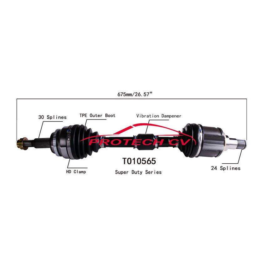 PROTECH AXLES TO10565 CV Axle Assembly