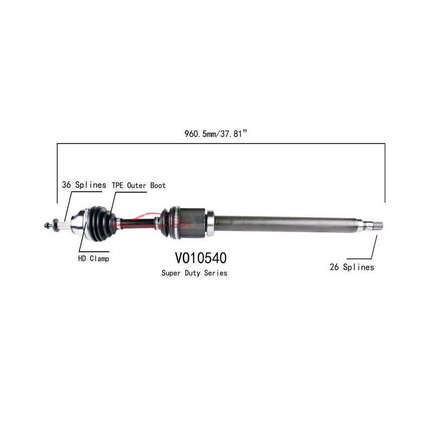 PROTECH AXLES VO10540 CV Axle Assembly